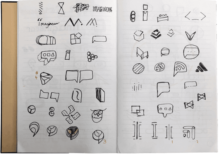 Imagineear logo sketch 1