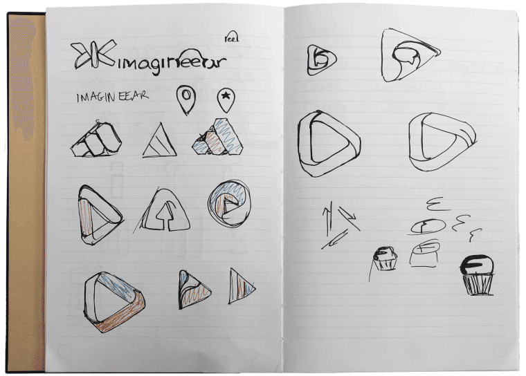 Imagineear logo sketch 4